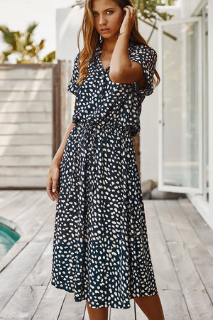 Polka Dot Midi Dress