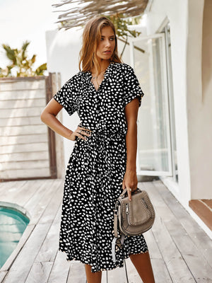 Polka Dot Midi Dress