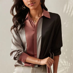 Aurelia Shirt in Satin