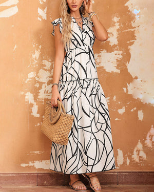 Monochrome Luna Maxi Dress